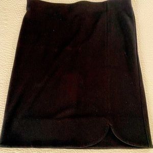 Loft Black Elastic waist Knit Skirt 23” Large